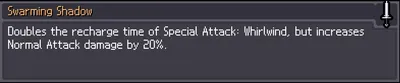 Greatsword upgrade card for Swarming Shadow