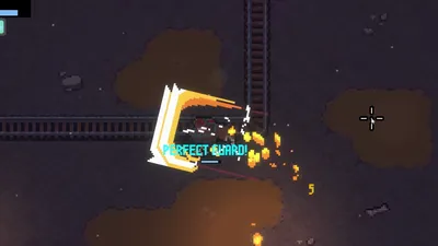 Perfect Guard flash with deflection sparks during a sword and shield block